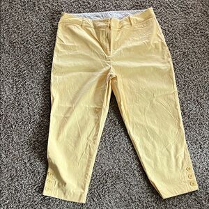 Talbots Light Yellow Chinos for women